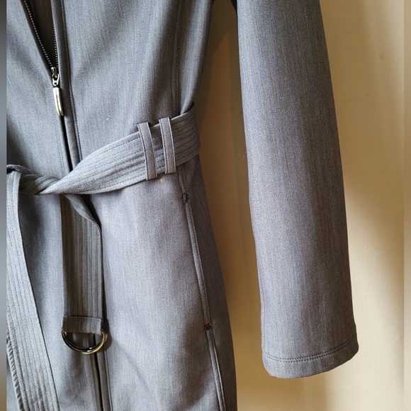 Women's Pendleton Gray Trench Coat - Picture 4 of 6